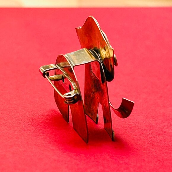 Vintage Tri Tone/Tri Metal Elephant Brooch - Picture 6 of 12